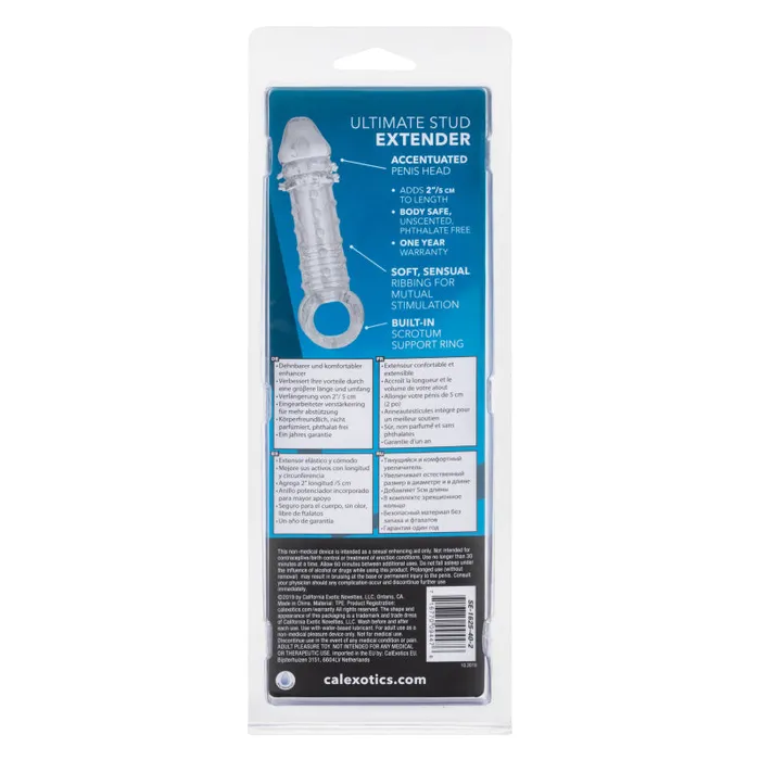 CalExotics Ultimate Stud Extender - Clear | Dildos CalExotics Ultimate Stud Extender - Clear | Dildos