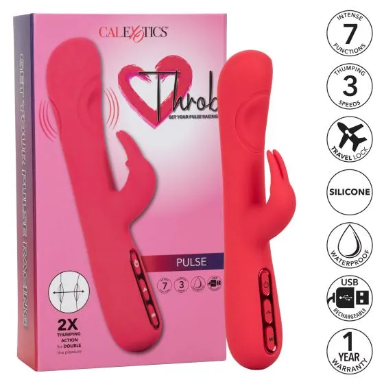 CalExotics Vibrators | Throb Pulse Pink Vibrator - CalExotics