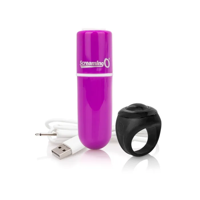 Charged Vooom Remote Control Bullet - Purple | Screaming O Female Sex Toys Charged Vooom Remote Control Bullet - Purple | Screaming O Female Sex Toys
