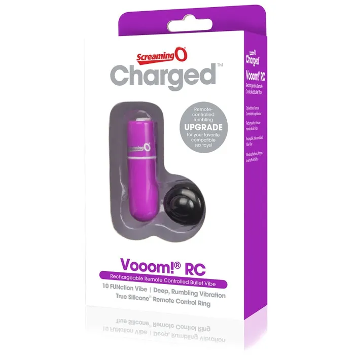 Charged Vooom Remote Control Bullet - Purple | Screaming O Female Sex Toys Charged Vooom Remote Control Bullet - Purple | Screaming O Female Sex Toys