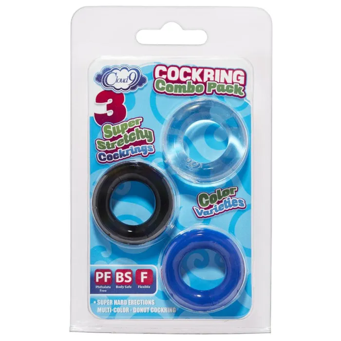 Cloud 9 Novelties Vibrators Cockring Combo Color Varieties