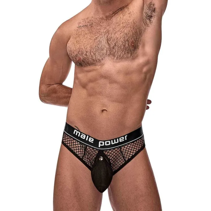 Cock Pit Net Cock Ring Thong - L/ XL - Black | Male Power Male Sex Toys Cock Pit Net Cock Ring Thong - L/ XL - Black | Male Power Male Sex Toys