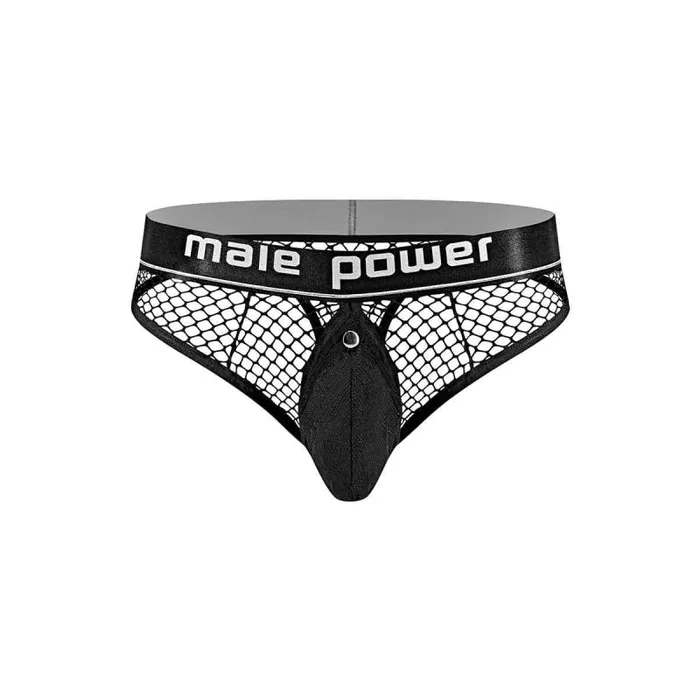 Cock Pit Net Cock Ring Thong - L/ XL - Black | Male Power Male Sex Toys Cock Pit Net Cock Ring Thong - L/ XL - Black | Male Power Male Sex Toys