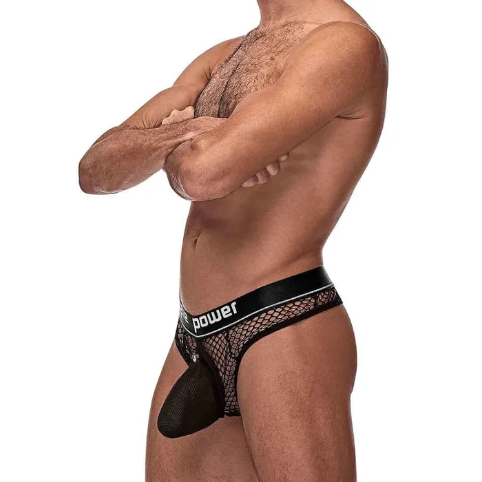 Cock Pit Net Cock Ring Thong - L/ XL - Black | Male Power Male Sex Toys Cock Pit Net Cock Ring Thong - L/ XL - Black | Male Power Male Sex Toys