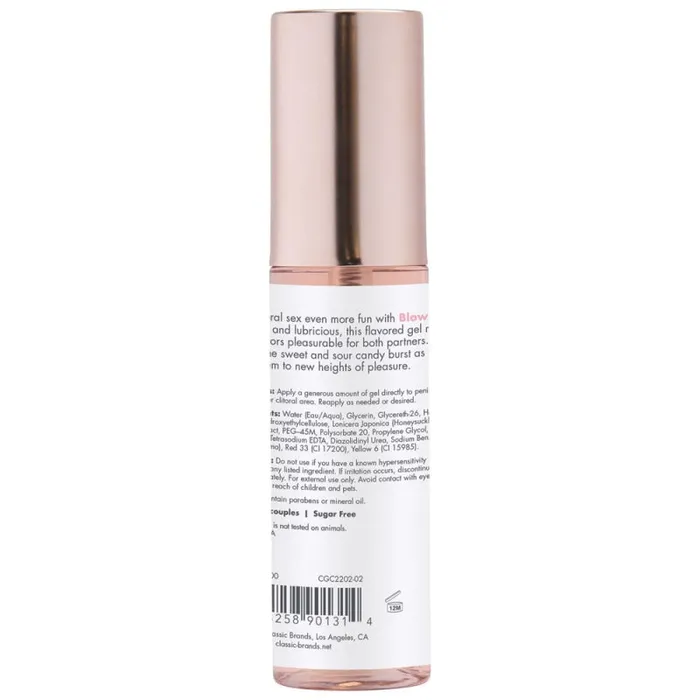 Couples Blow Me Oral Sex Gel Berry Burst 2 Fl Oz Classic Brands