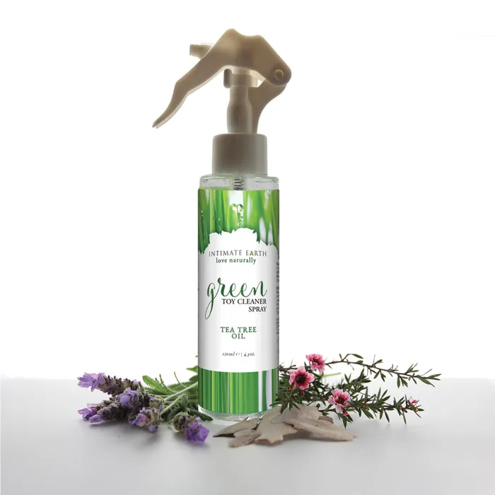 Couples | Intimate Earth Toy Cleaner Spray - 4.2 Oz Green Tea Tree Oil - New Earth Trading
