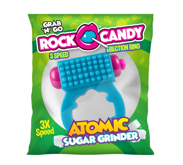 Couples Rock Candy Toys Rock Candy Atomic Sugar Grinder Blue 3Speed Vibrating Cock Ring Couples Rock Candy Toys Rock Candy Atomic Sugar Grinder Blue 3Speed Vibrating Cock Ring