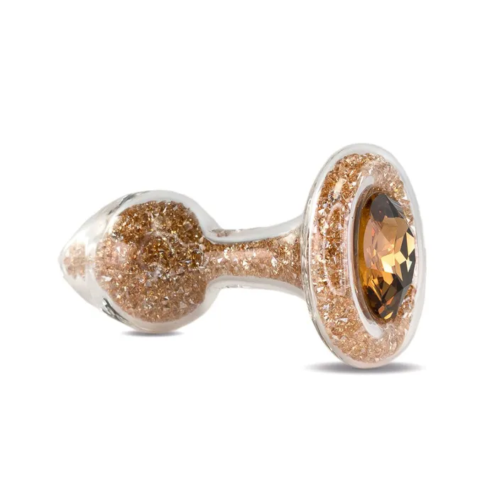 Crystal Delights Crystal Delights Sparkle Plug Gold Anal