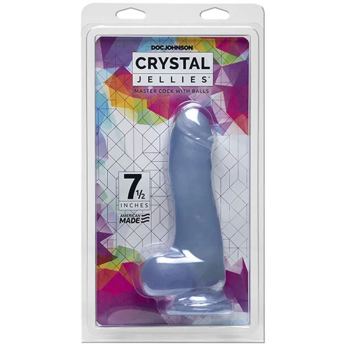 Crystal Jellies 75 Inch Master Cock With Balls Doc Johnson Dildos