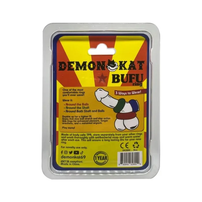 Demon Kat BuFu Ring Blue | Vibrators