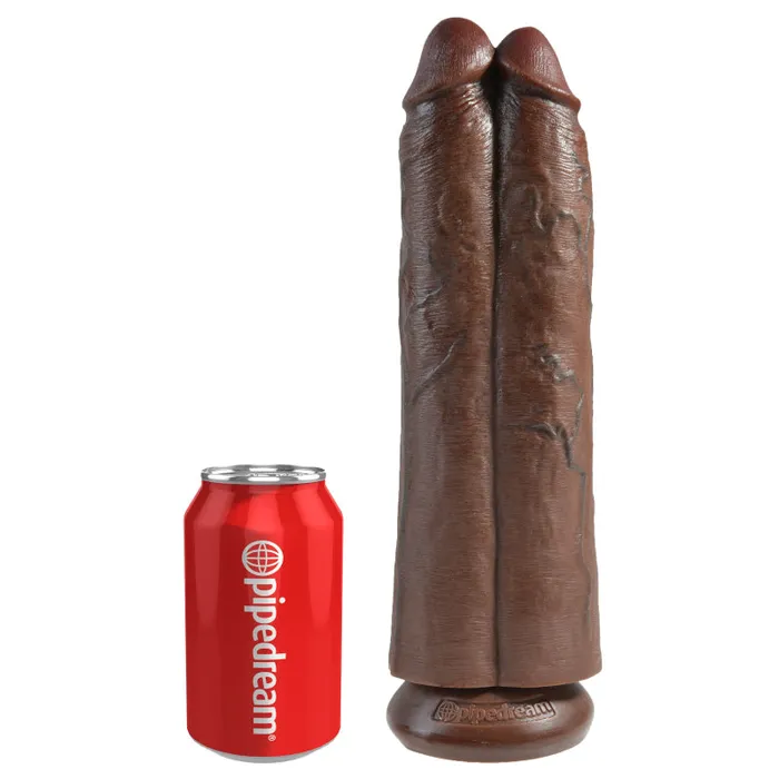 Dildos Pipedream King Cock 11 Two Cocks One Hole Brown