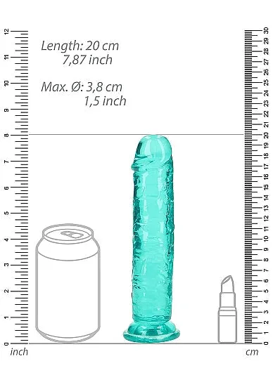 Dildos | Shots America Shots Realrock Crystal Clear Straight Dildo W/suction Cup