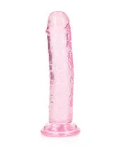 Dildos | Shots America Shots Realrock Crystal Clear Straight Dildo W/suction Cup