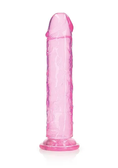 Dildos | Shots America Shots Realrock Crystal Clear Straight Dildo W/suction Cup