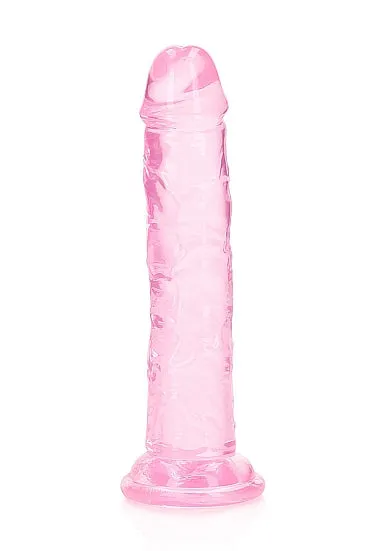 Dildos | Shots America Shots Realrock Crystal Clear Straight Dildo W/suction Cup