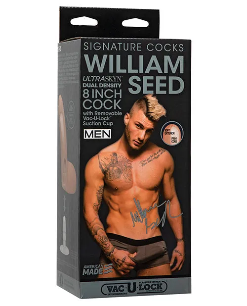Doc Johnson Dildos Signature Cocks Ultraskyn 8 Cock Wremovable Vaculock Suction Cup William Seed