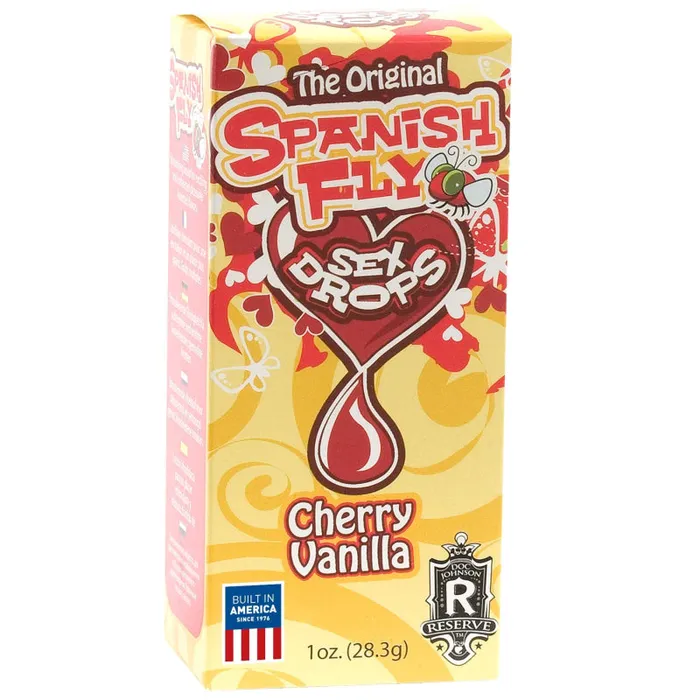 Doc Johnson Dildos Spanish Fly 1 Fl Oz Cherry Vanilla