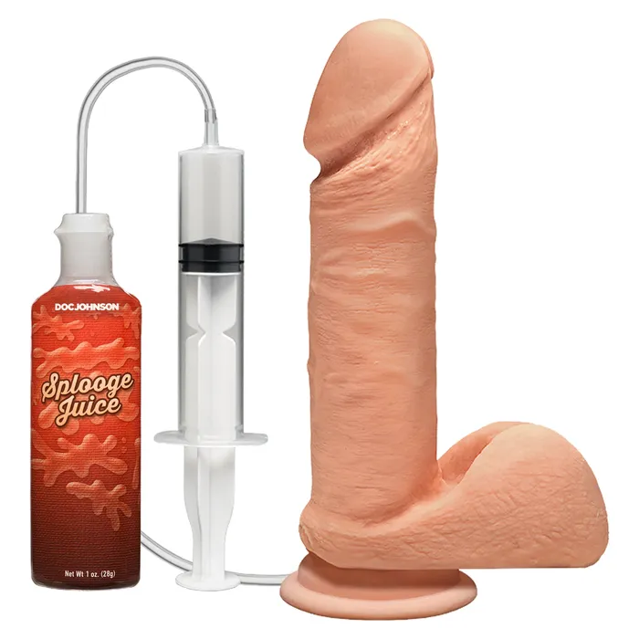 Doc Johnson Dildos The D Perfect D Squirting 7 Inch With Balls