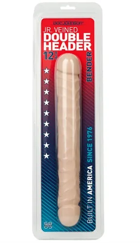 Doc Johnson Female Sex Toys Jr Veined Double Header 12quot Bender