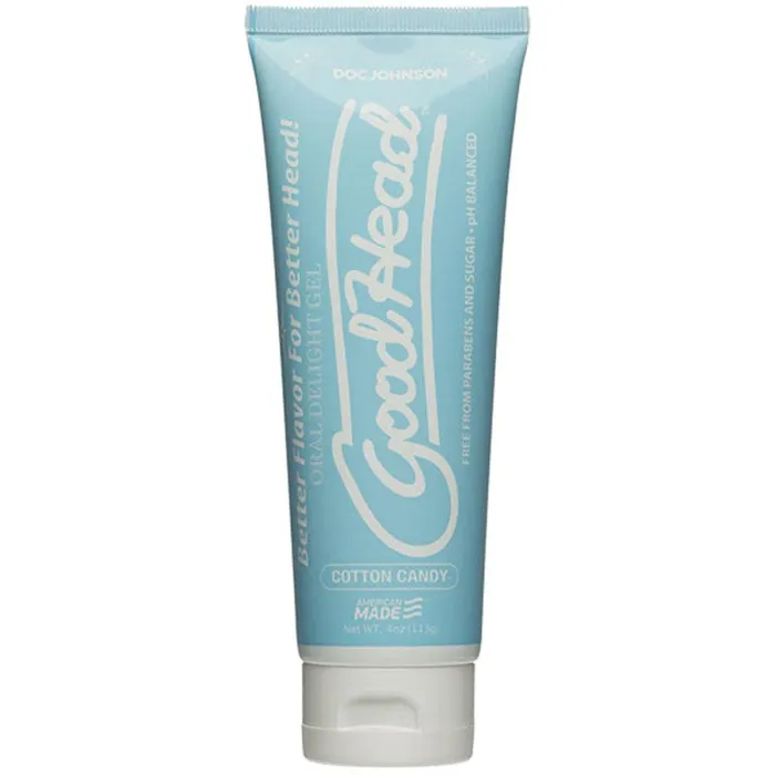 Doc Johnson Goodhead Oral Delight Gel 4 Oz Tube Cotton Candy Enhancers