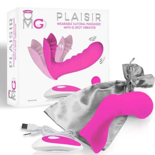 Doctor Love Vibrators Omg Plaisir Wearable Clitoral Massager W GSpot Vibrator Pink Doctor Love Vibrators Omg Plaisir Wearable Clitoral Massager W GSpot Vibrator Pink