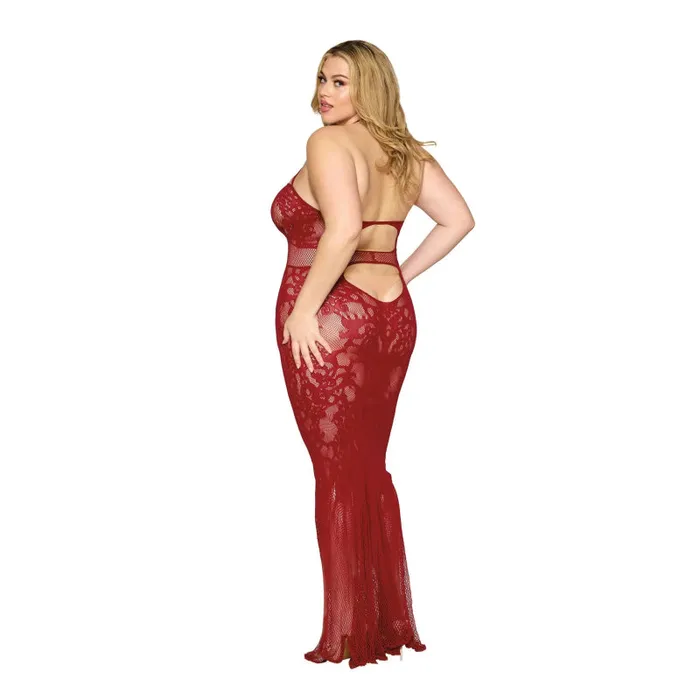Dreamgirl Bodystockings Playsuits Bodystocking Gown Dmnd One Size Queen Red Dreamgirl Bodystockings Playsuits Bodystocking Gown Dmnd One Size Queen Red