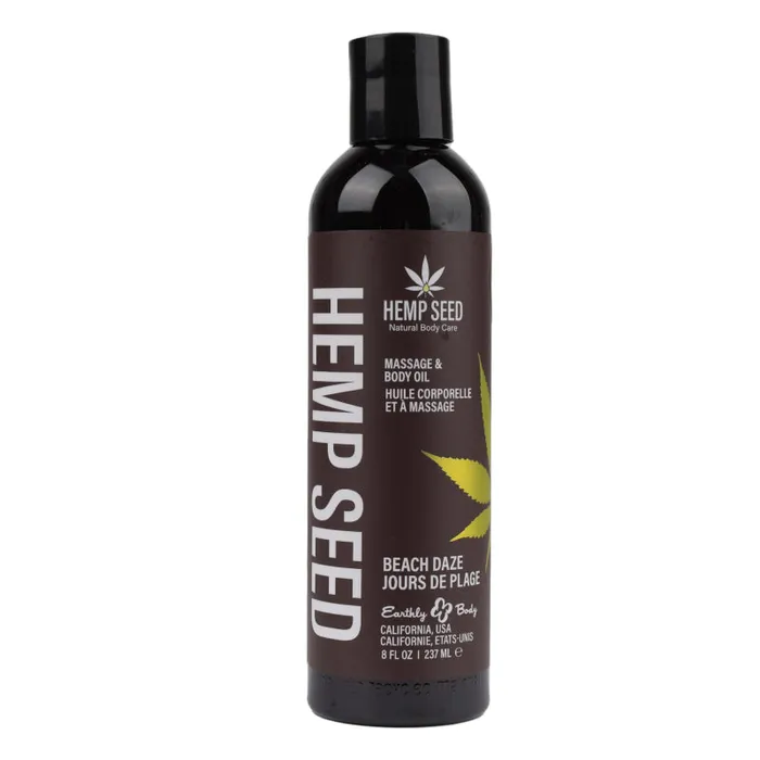 Earthly Body Couples Hemp Seed Massage and Body Oil Beach Daze