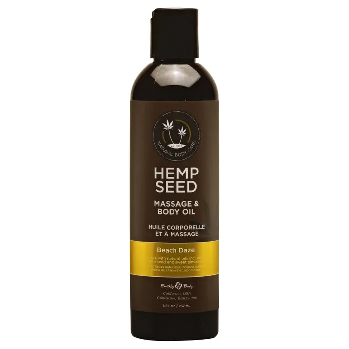 Earthly Body Couples | Hemp Seed Massage and Body Oil Beach Daze Earthly Body Couples | Hemp Seed Massage and Body Oil Beach Daze