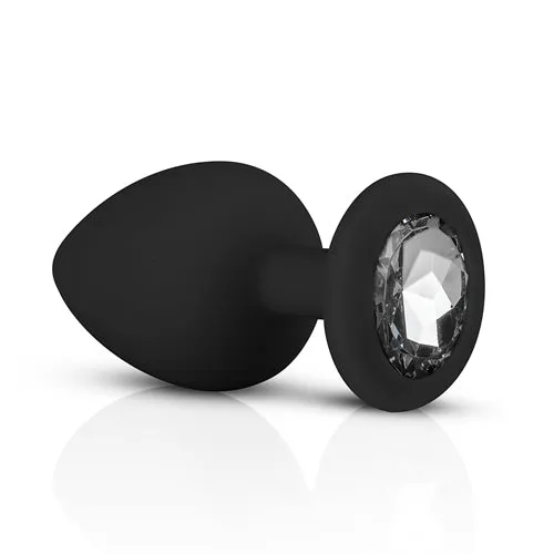 Easytoys Anal Collection Anal | Silicone Buttplug Set with Diamond - Black