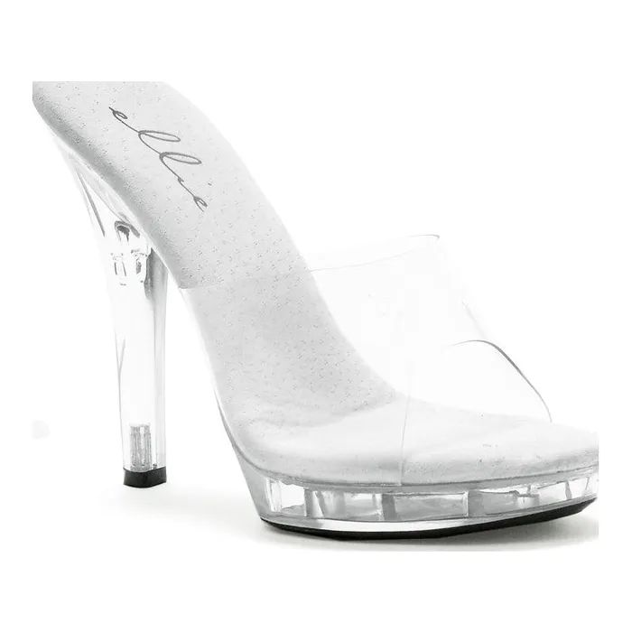 Ellie Shoes Anal | Slip On Sandal Clear 5in Ellie Shoes Anal | Slip On Sandal Clear 5in