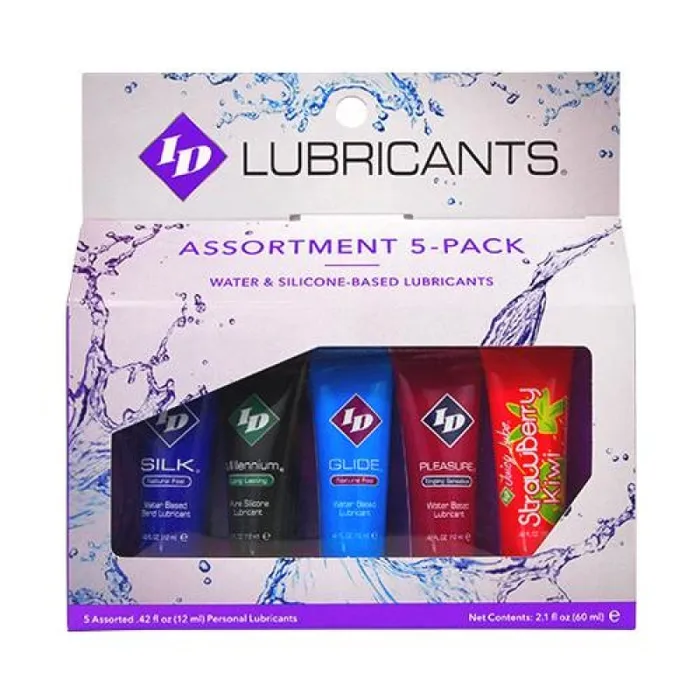 Enhancers ID Lubricants ID Sensual Lubricants 5 Pack Assorted Sampler