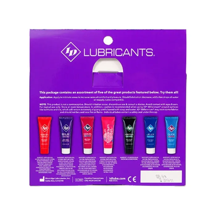 Enhancers | I.D. Lubricants ID Sensual Lubricants 5 Pack Assorted Sampler Enhancers | I.D. Lubricants ID Sensual Lubricants 5 Pack Assorted Sampler