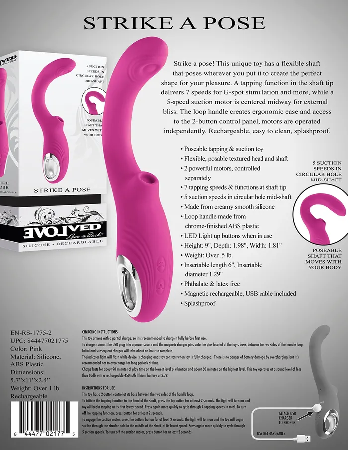 Evolved Novelties Evolved Strike A Pose Pink G-Spot Vibrator | Vibrators