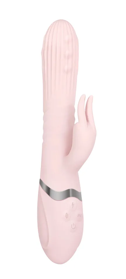 Female Sex Toys | Adam and Eve Eve's Thrusting Rabbit With Orgasmic Beads Orgasmic Beads - Pink