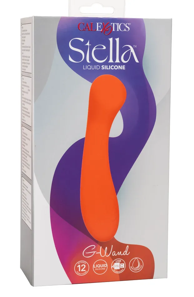 Female Sex Toys CalExotics Stella Liquid Silicone Gwand Orange