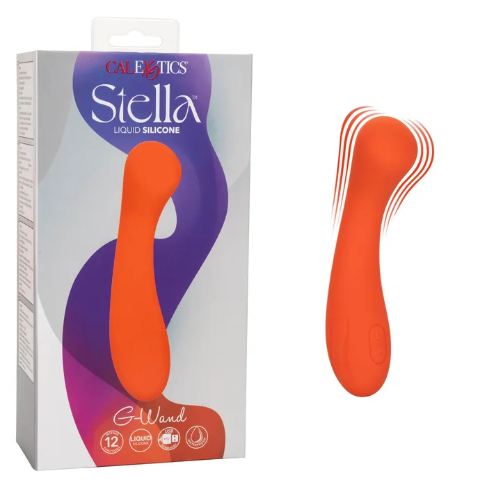 Female Sex Toys | CalExotics Stella Liquid Silicone G-wand Orange