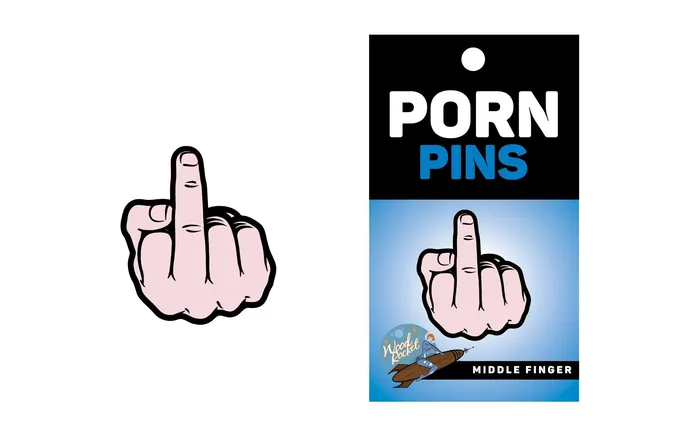 Female Sex Toys Wood Rocket Middle Finger Peach Pin