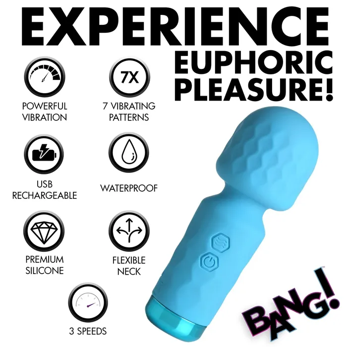 Female Sex Toys | XR Brands Bang! 10x Mini Silicone Wand