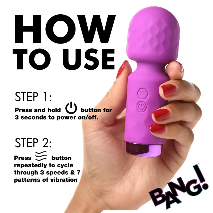 Female Sex Toys | XR Brands Bang! 10x Mini Silicone Wand