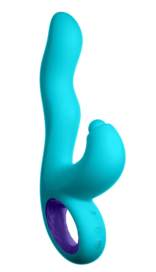 Femme Funn Vibrators Klio Triple Action Thumping Rabbit Vibrator Turquoise