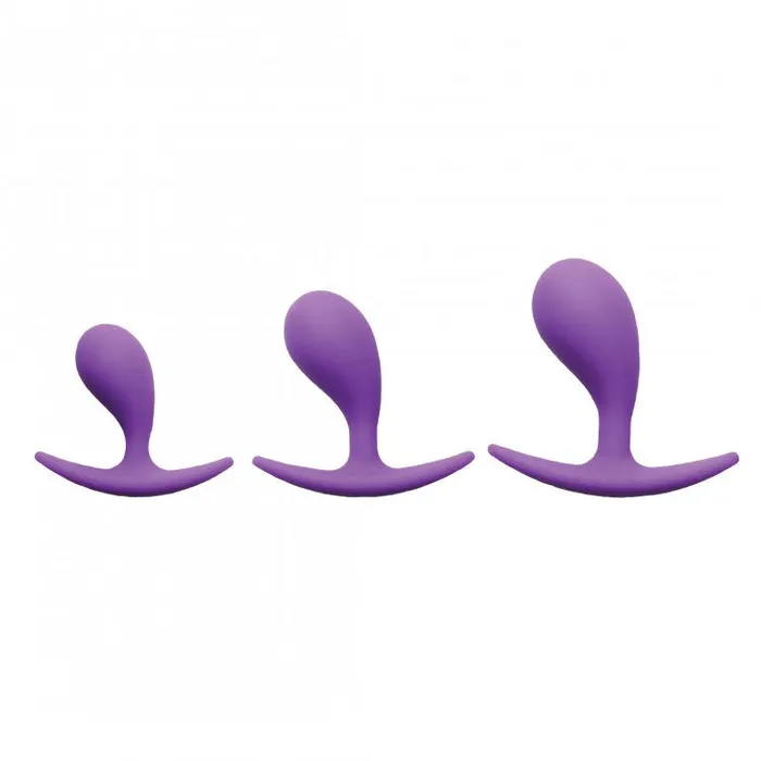 Frisky Booty Poppers Curved Silicone Anal Trainer 3pc Set XR Brands Anal
