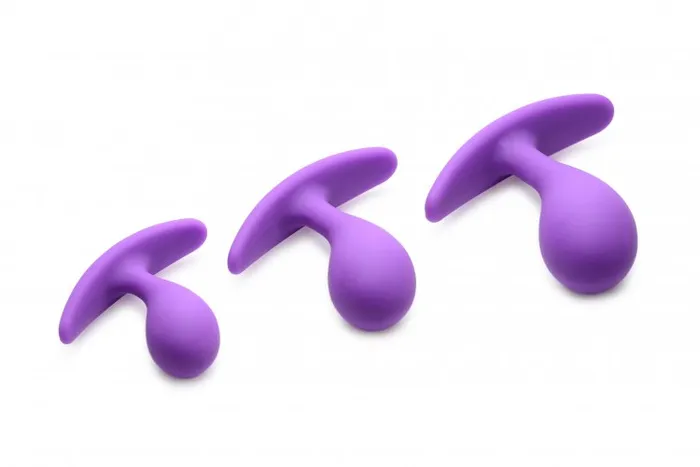 Frisky Booty Poppers Curved Silicone Anal Trainer 3pc Set | XR Brands Anal