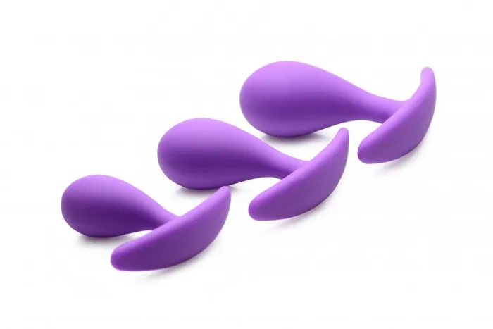 Frisky Booty Poppers Curved Silicone Anal Trainer 3pc Set | XR Brands Anal