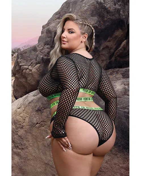 Fuck Ur Rules Long Sleeve Crop Top & Panty M/l | Fantasy Lingerie Female Sex Toys Fuck Ur Rules Long Sleeve Crop Top & Panty M/l | Fantasy Lingerie Female Sex Toys