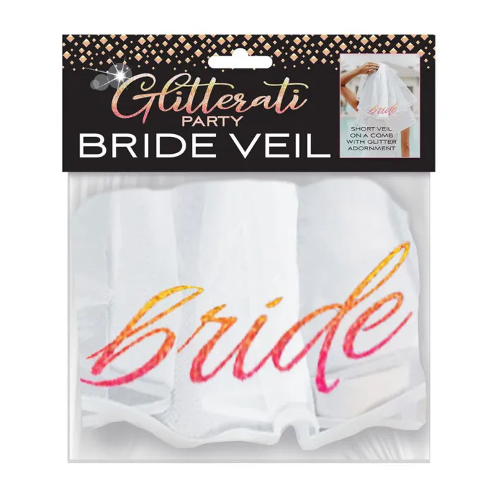 Glitterati Bride Veil White Little Genie Vibrators