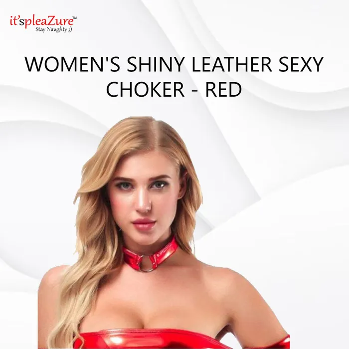 ItspleaZure women's Shiny Leather Sexy Choker | ItspleaZure Restraints ItspleaZure women's Shiny Leather Sexy Choker | ItspleaZure Restraints