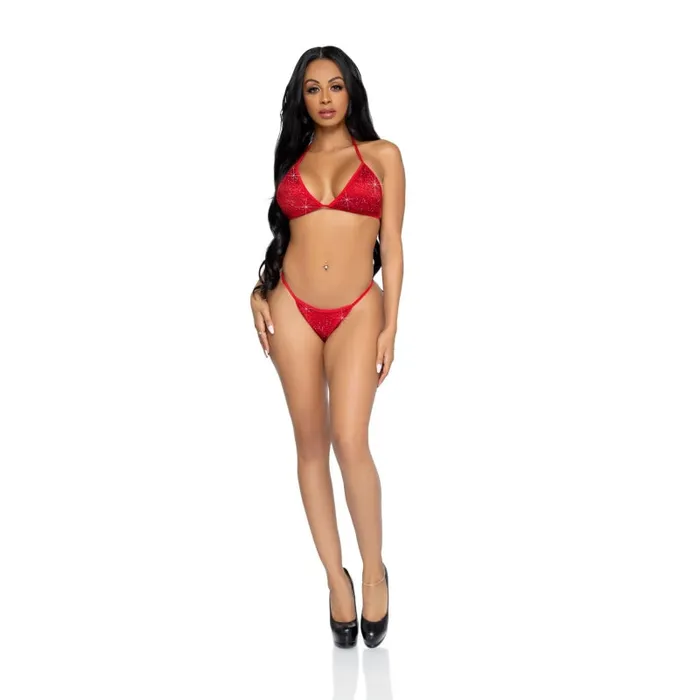 Leg Avenue Anal | 2 Pc Phoenix Bikini Set - Red- Small Leg Avenue Anal | 2 Pc Phoenix Bikini Set - Red- Small