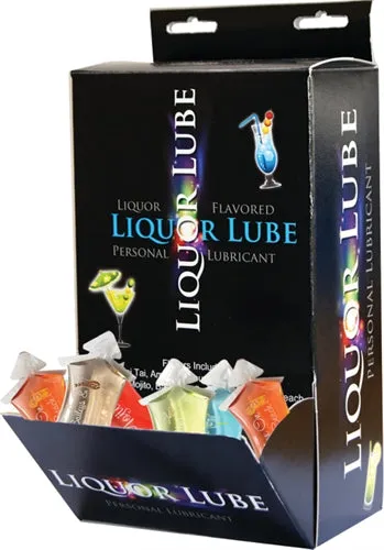 Liquor Lube 7 Assorted Flavors 50 Pcs Display Hott Products Vibrators