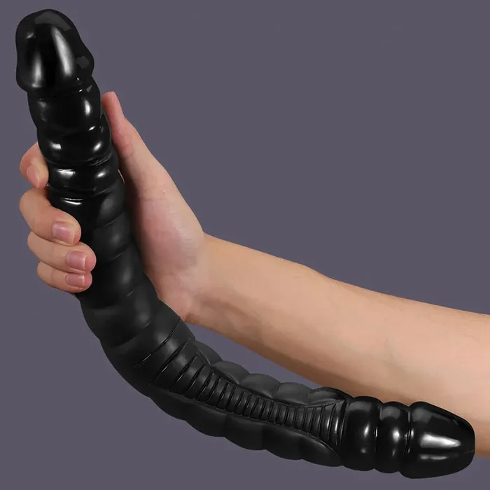 Lovetoyshub Female Sex Toys 169Inch Ribbed Sensual DoubleEnded Dildo