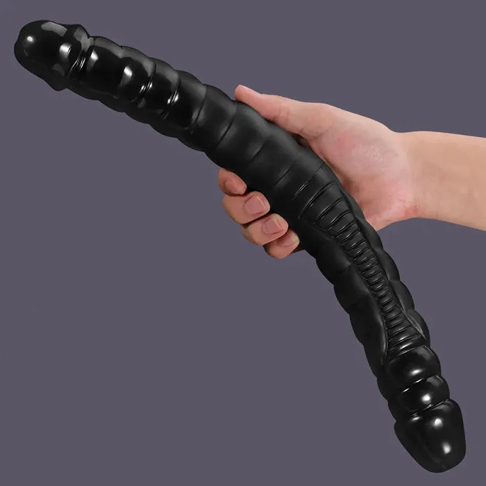 Lovetoyshub Female Sex Toys | 16.9Inch Ribbed Sensual Double-Ended Dildo